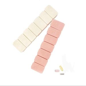Set of 2 Weekly Pill Organizers/Travel Pill Boxes
